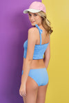 Mavi Yanları Gipeli 2Cm Bikini Altı