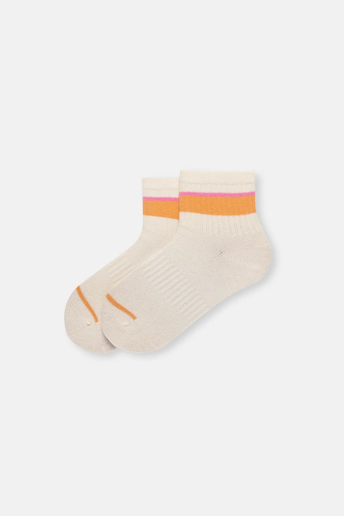 Ekru Kız Çocuk Soket Çorap