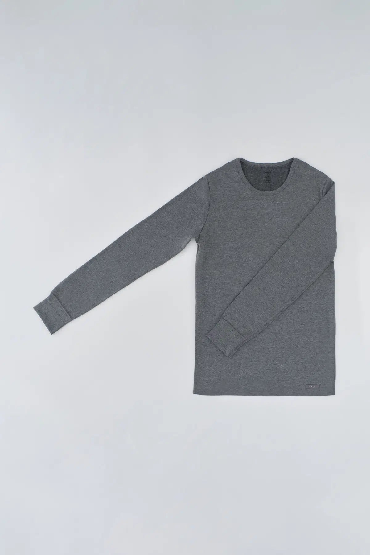 Antrasit Sıfır Yaka Uzun Kol Erkek Termal Içlik Tek Üst