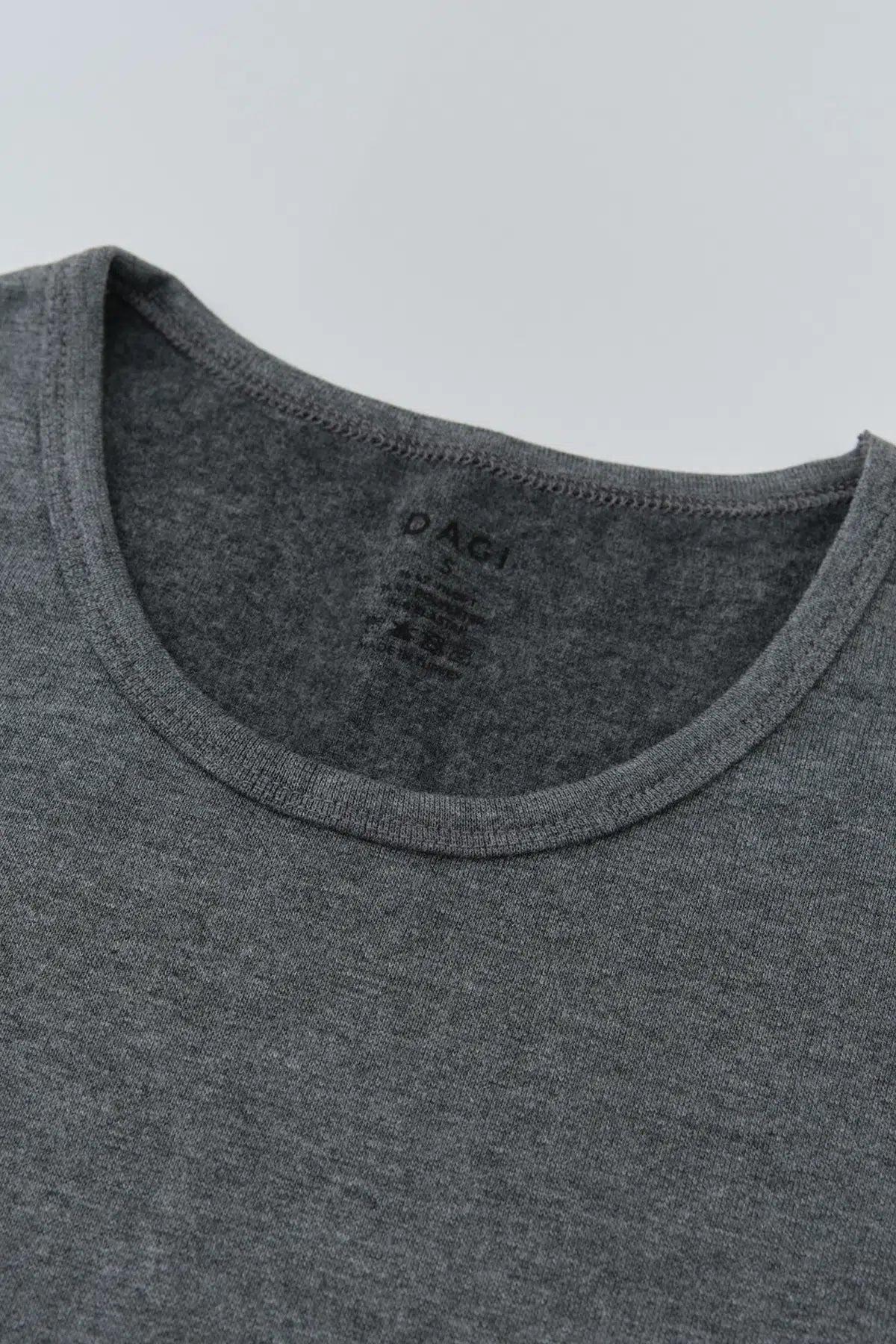 Antrasit Sıfır Yaka Uzun Kol Erkek Termal Içlik Tek Üst