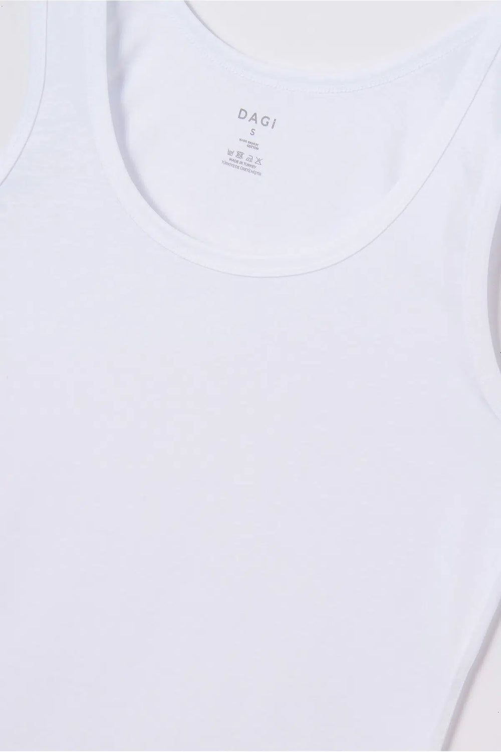 Beyaz Geniş Yaka Penye Erkek 2'li Atlet