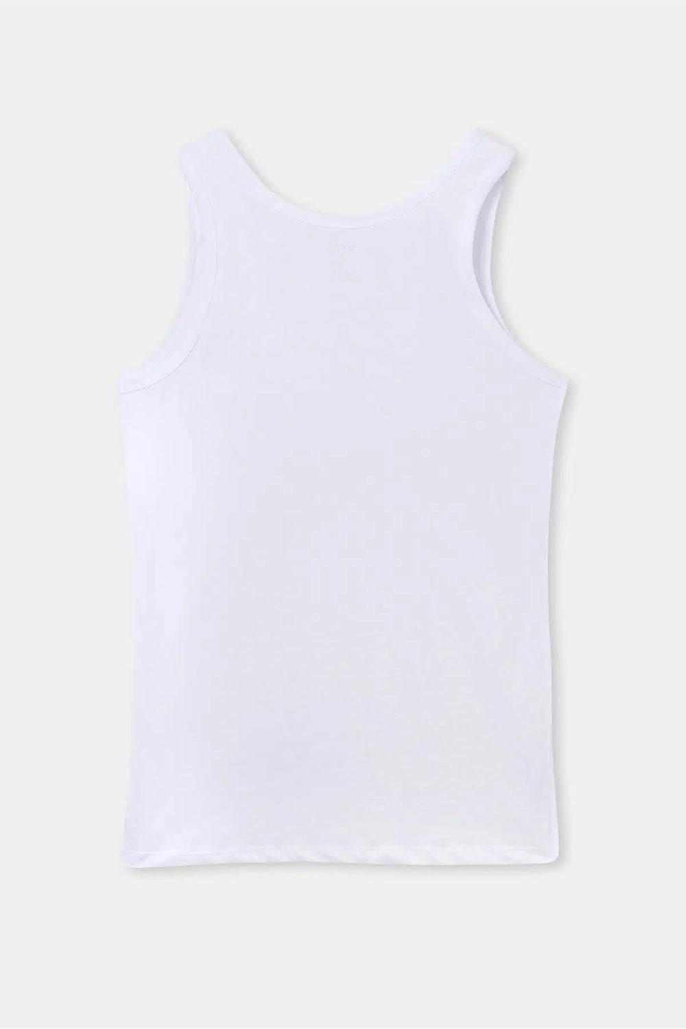 Beyaz Geniş Yaka Penye Erkek 2'li Atlet