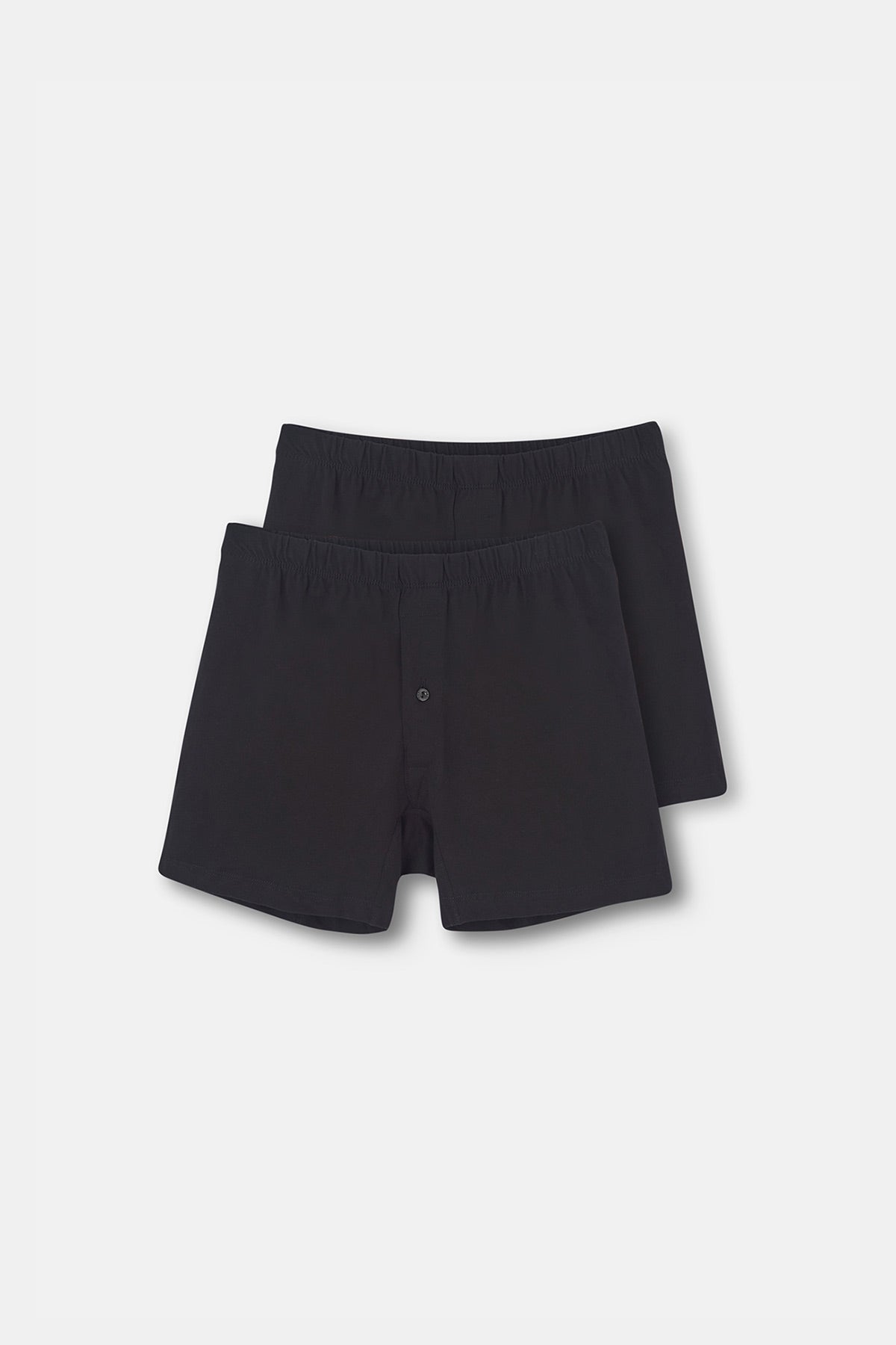 Siyah Pamuklu 2'li Boxer