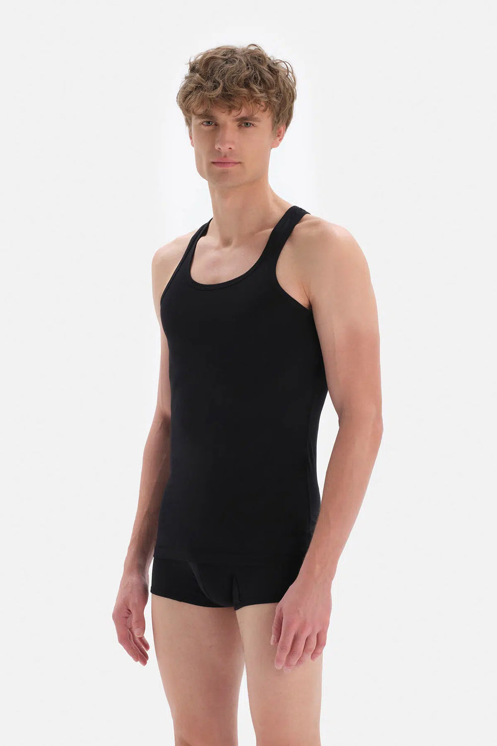 Siyah Penye Compact Sporcu Erkek Atlet