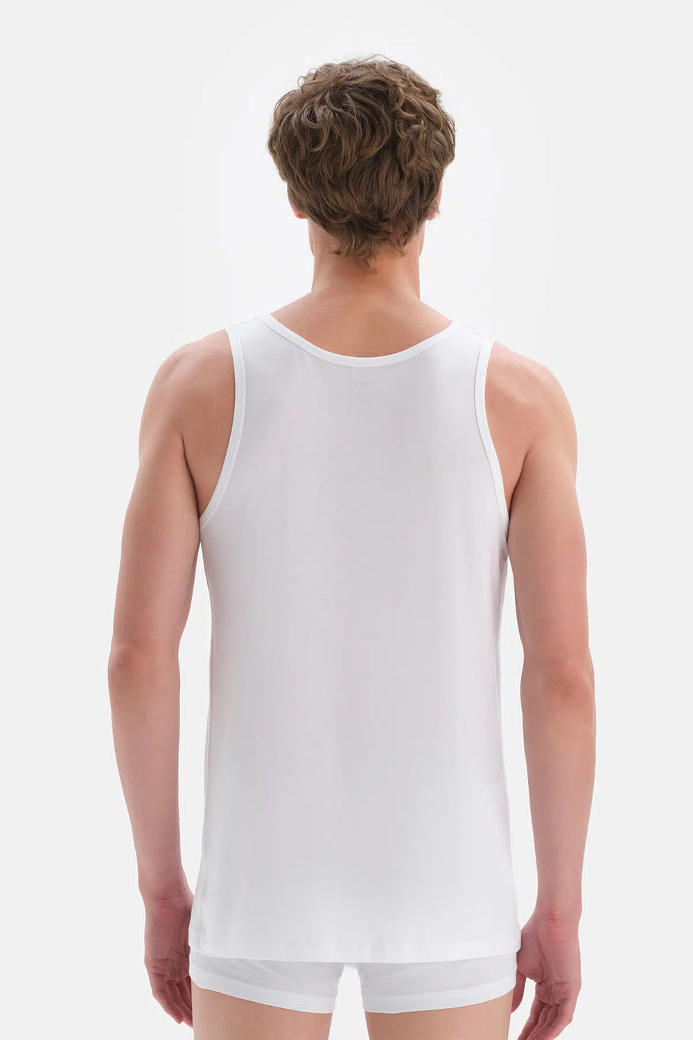 Beyaz Micro Modal Erkek Atlet