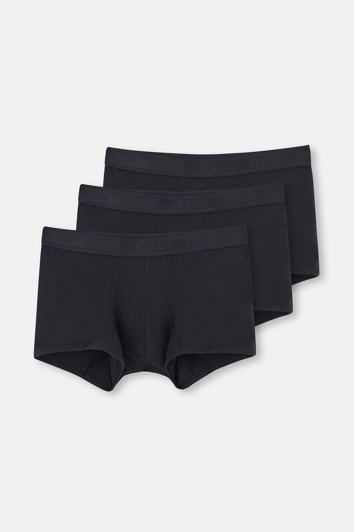 Siyah Basic Micro Modal 3'lü Boxer