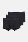 Siyah Basic Micro Modal 3'lü Boxer