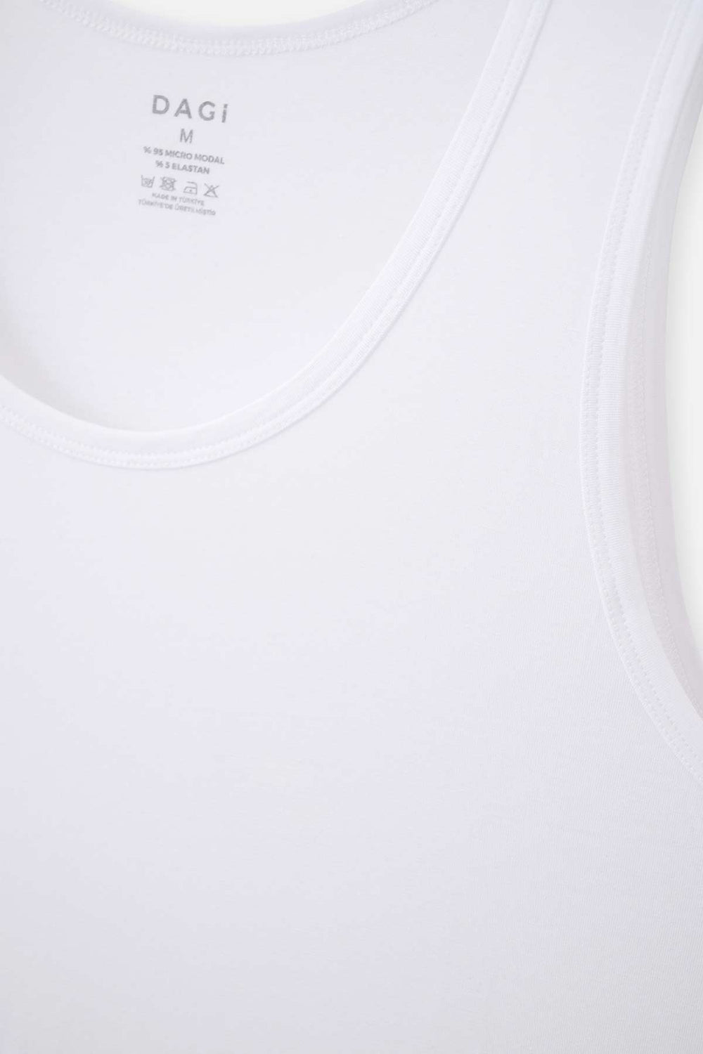 Beyaz Micro Modal 2'li Atlet