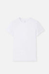 Beyaz Compact O Yaka 2'li T-Shirt