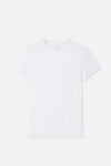Beyaz Compact O Yaka 2'li T-Shirt