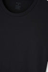 Siyah Compact O Yaka 2'li T-Shirt