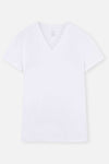 Beyaz Compact V Yaka Fanila 2'li T-Shirt