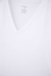 Beyaz Compact V Yaka Fanila 2'li T-Shirt