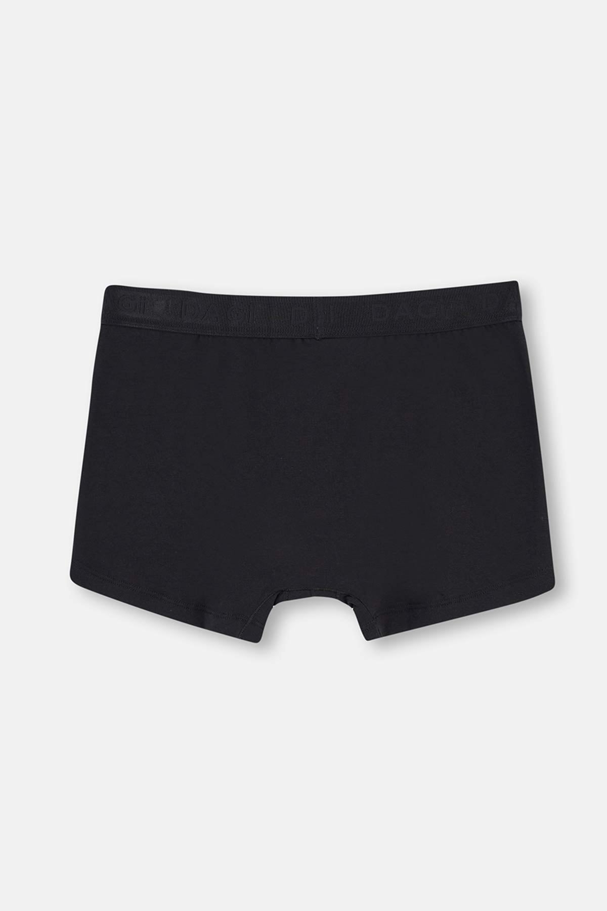 Siyah Basic Modal 3'lü Boxer