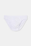 Beyaz Penye 2'li Slip Külot