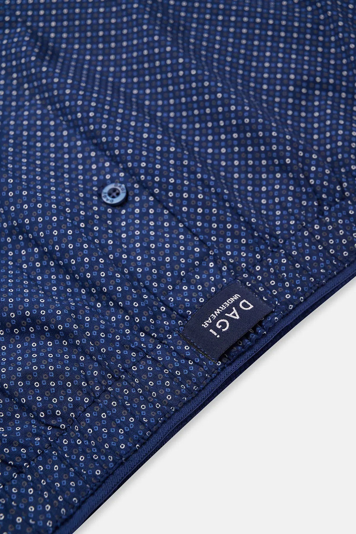 Laci - Beyaz Desenli Poplin Lyc Boxer