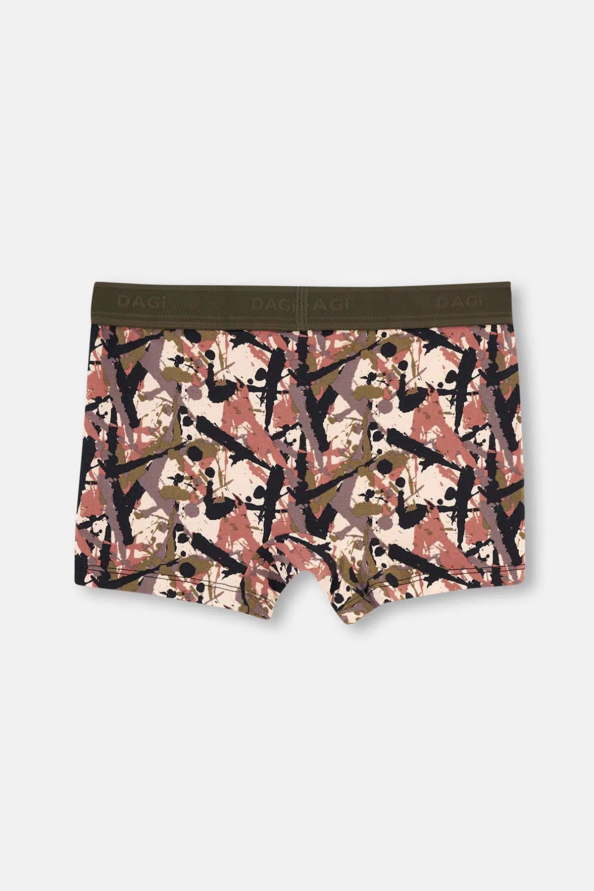 Haki Kahve Compact Kamuflaj Boxer