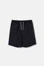 Siyah Micro Orta Düz Erkek Deniz Şortu