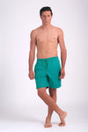 Yeşil Micro Orta Düz Erkek Deniz Şortu