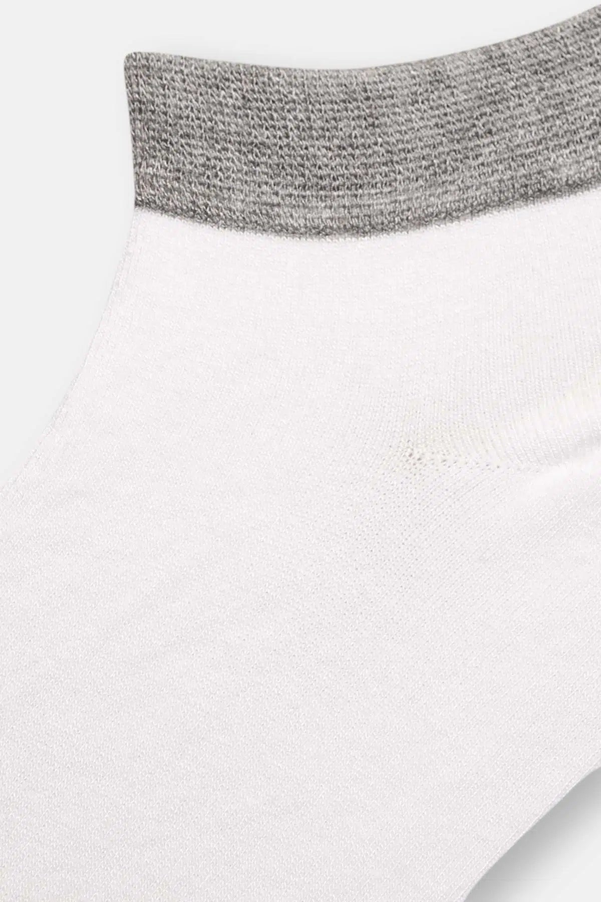 Beyaz Erkek 2'Li Patik Çorap