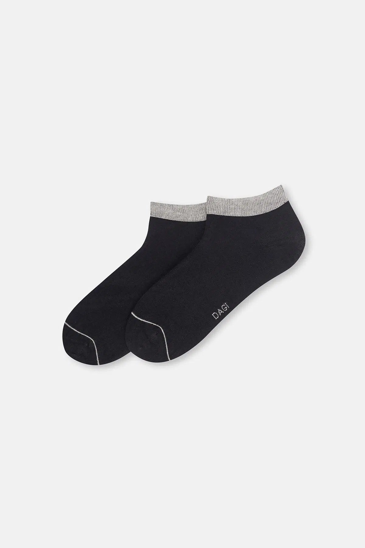 Siyah Erkek 2'Li Patik Çorap