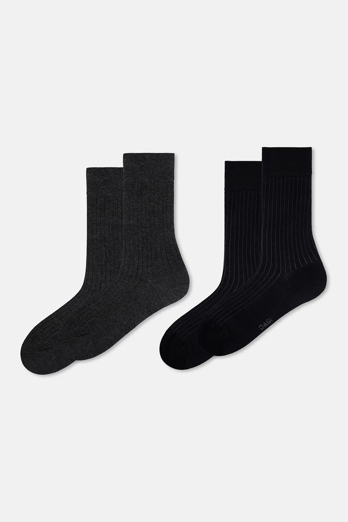 ERKEK 2'Lİ ÇİZGİ DESEN BAMBU ÇORAP