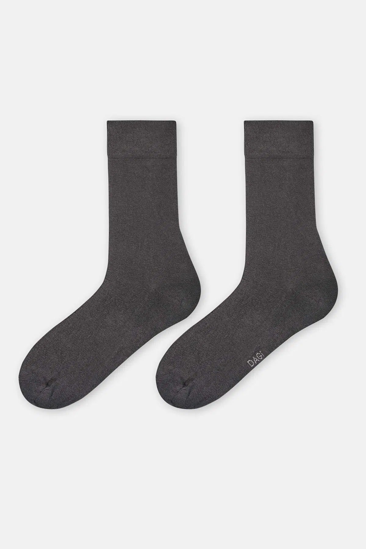 Antrasit Erkek Pamuklu Uzun Konç Çorap
