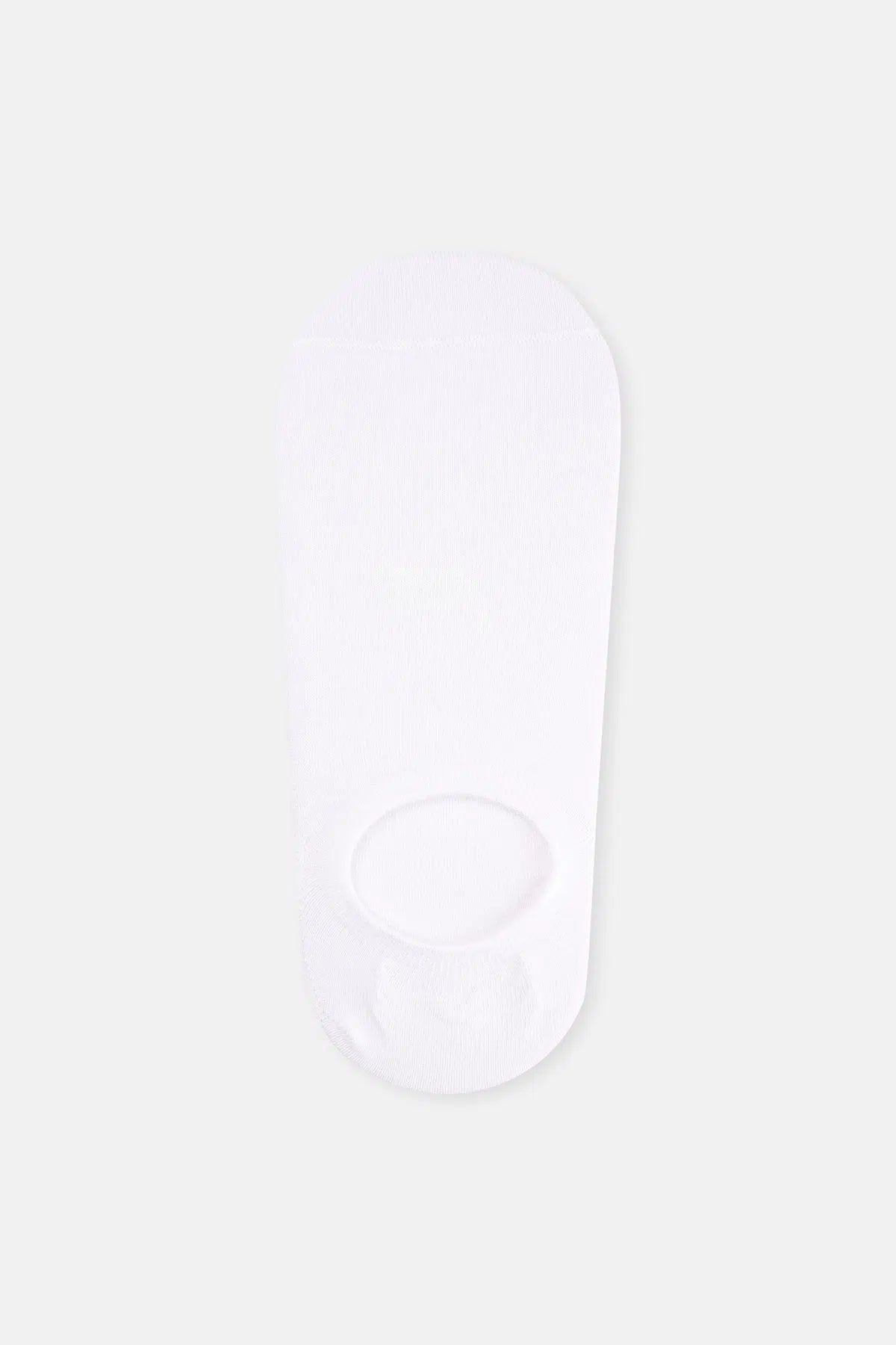 Beyaz Erkek Bambu Kısa Soket 3'Lü