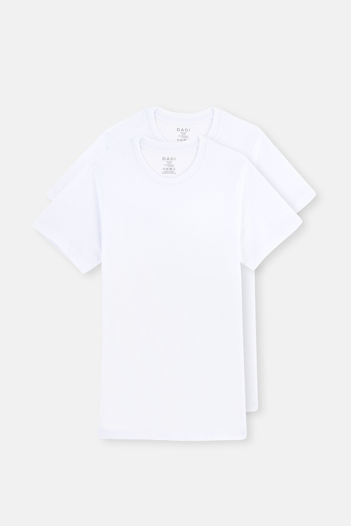 Beyaz Erkek Çocuk Pamuklu 2'li Fanila