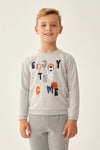 Gri Erkek Çocuk Sweatshirt