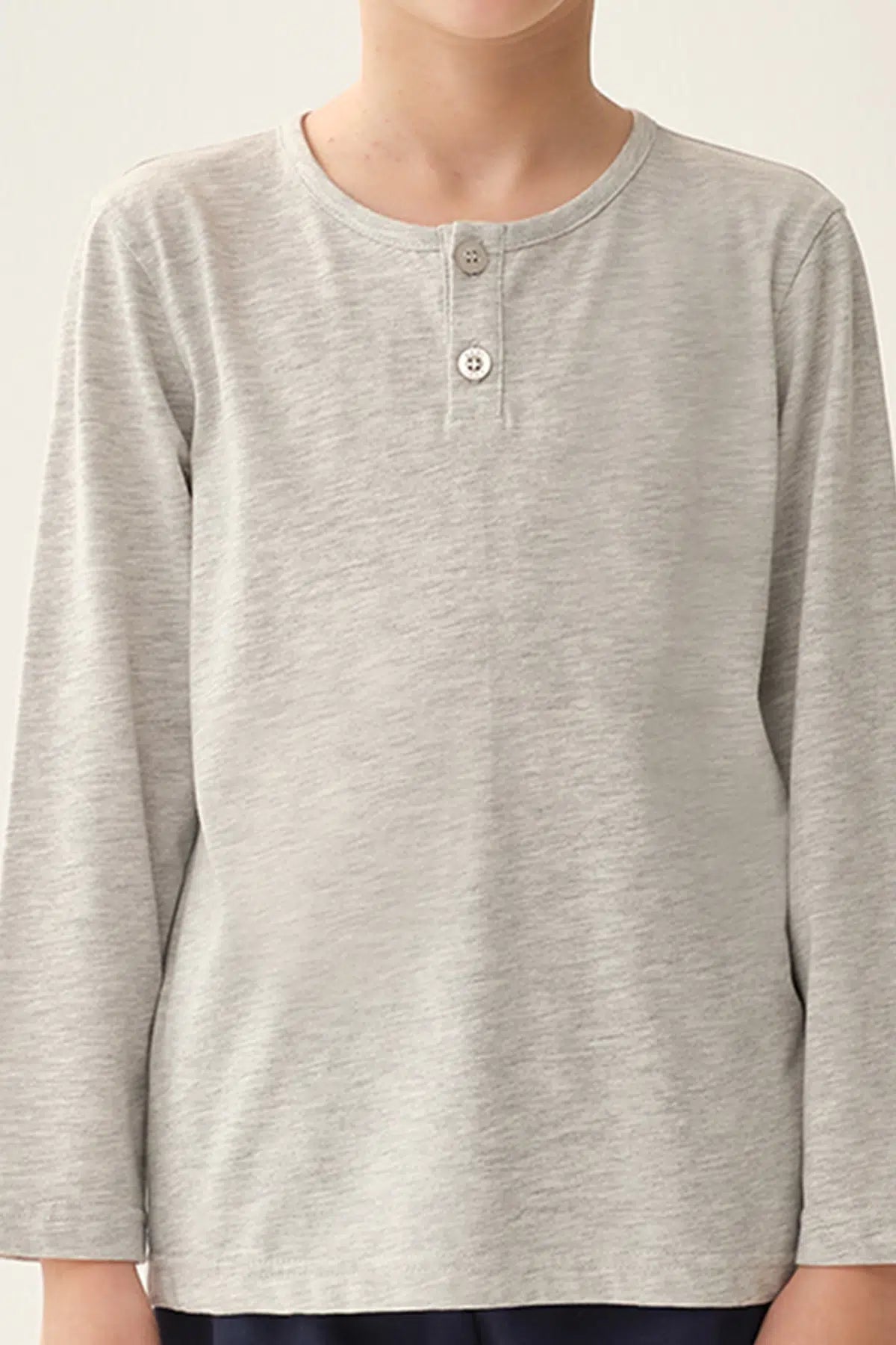 Gri Erkek Çocuk Pijama Üstü