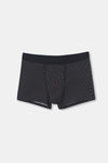 Siyah D-Men Compact Spor Penye Boxer