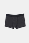 Siyah D-Men Compact Spor Penye Boxer