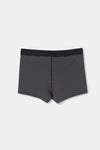 Siyah D-Men Compact Spor Penye Boxer