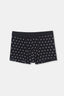 Siyah D-Men Desenli Compact Penye Boxer