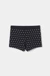 Siyah D-Men Desenli Compact Penye Boxer