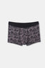 Gri D-Men Desenli Compact Penye Boxer
