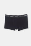Siyah D-Men Saks Spor Micro Modal Boxer