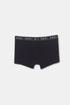 Siyah D-Men Saks Spor Micro Modal Boxer