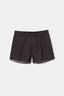 Kahverengi D-Men Desenli Saten Boxer