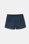 Yeşil D-Men Desenli Saten Boxer