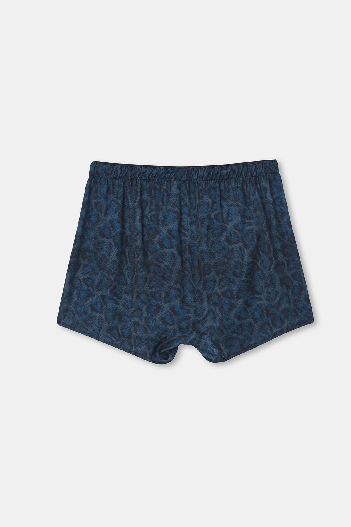 Yeşil D-Men Desenli Saten Boxer