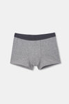 Gri Melanj D-Men Compact Penye Spor Form Boxer