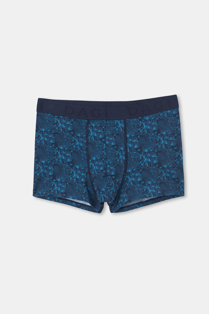 Petrol Mavisi D-Men Petrol si Desenli Compact Penye Boxer
