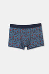 Yeşil D-Men Desenli Compact Penye Boxer