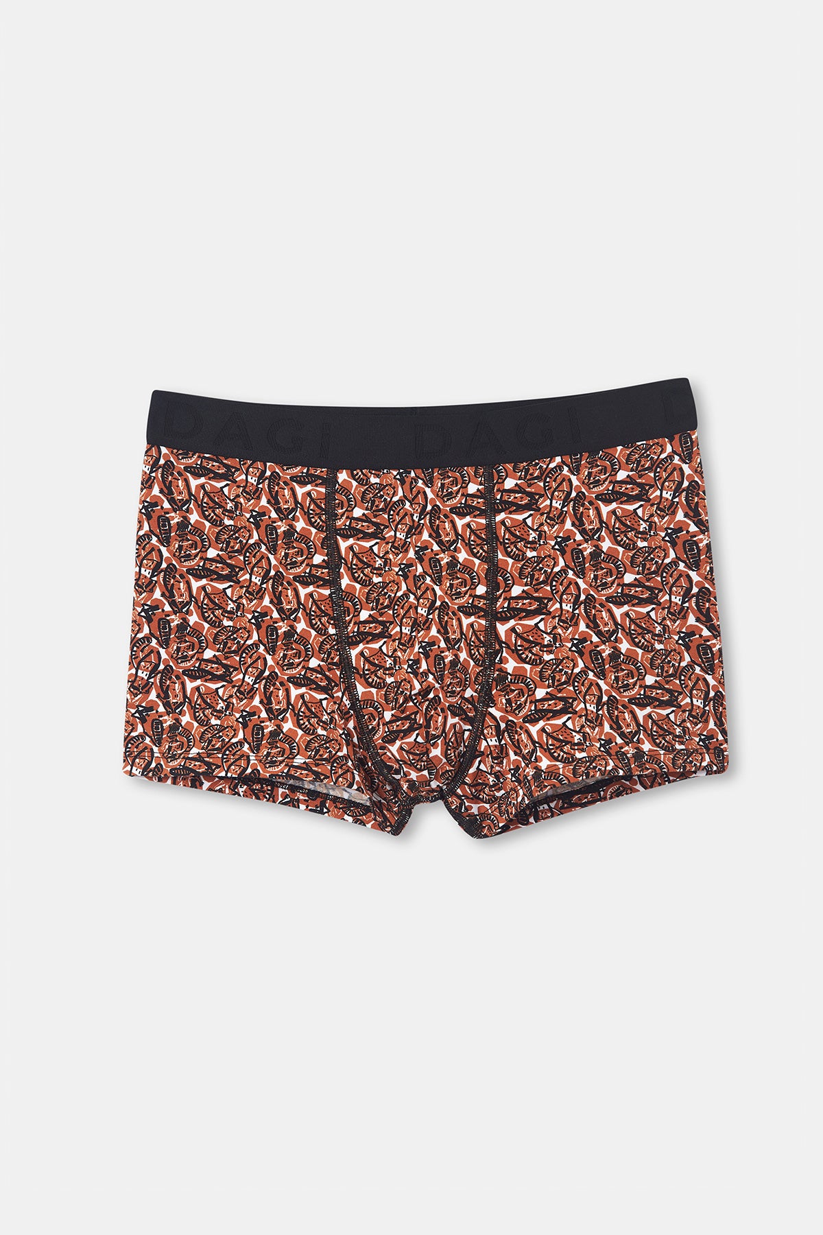 Hardal D-Men Desenli Compact Penye Boxer