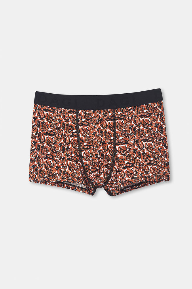 Hardal D-Men Desenli Compact Penye Boxer