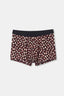 Bordo D-Men Desenli Penye Boxer