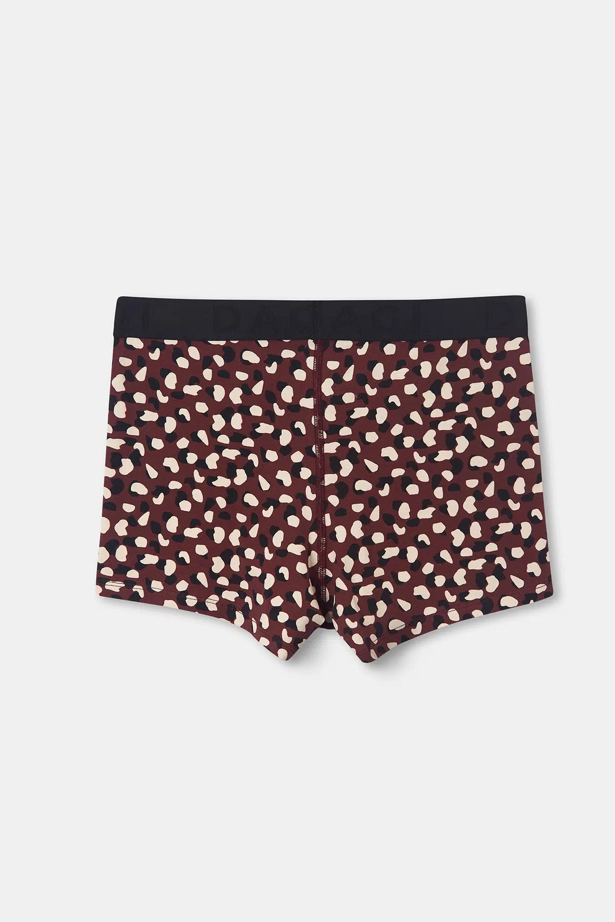 Bordo D-Men Desenli Penye Boxer