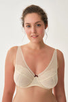 Bej Balenli Toparlaycı Sütyen